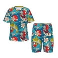 thumbnail image 1 of Fotbe Japanese Koi Pijama Estampada de 2 Piezas para Niños – Ropa de Dormir de Manga Corta Cómoda para Niños y Niñas, Camiseta y Shorts de Algodón-Large, 1 of 6