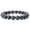 black, variant on Noter Minimalist Natural Wooden Bracelet For Men 10mm Wenge Beads Braslet Meditation Yoga Buddha Braclet Leisure Pulseira