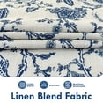 thumbnail image 3 of DriftAway Linen Floral Paisley Navy Blackout Curtains for Living Room Bedroom 96 Inch Length 2 Panels Lined Back Tab Rod Pocket Window Drapes Thermal Farmhouse Country Jacobean Curtains, 3 of 8