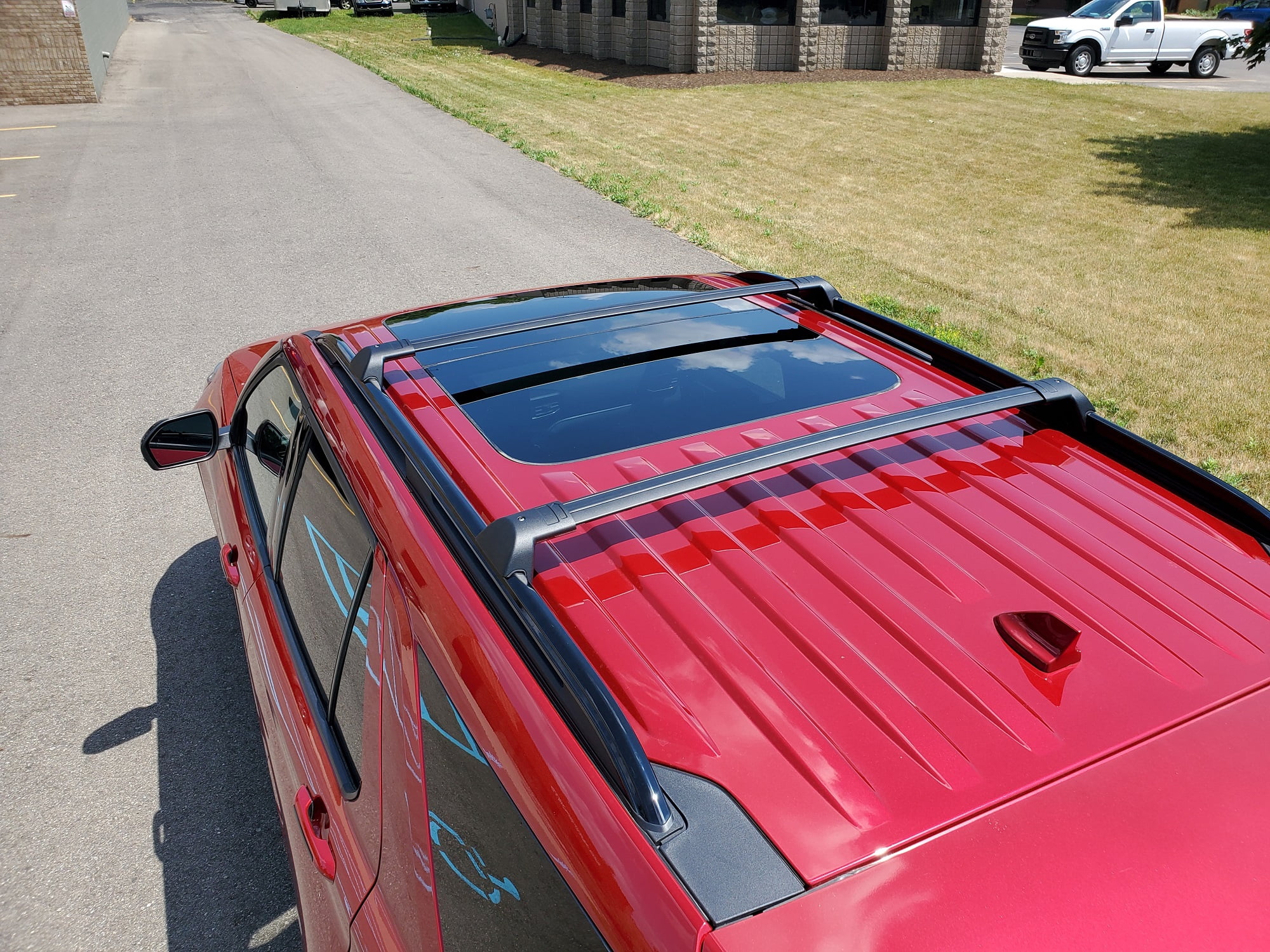 BRIGHTLINES Roof Rack Cross Bars Replacement for Ford Explorer 2020-2026, Set of 2pcs, Black Aluminum Roof Top Cargo Rack