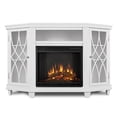 thumbnail image 3 of Real Flame Canada Lynette Meuble Télé de Coin pour Foyer Électrique en Bois Massif, Blanc, 3 of 17