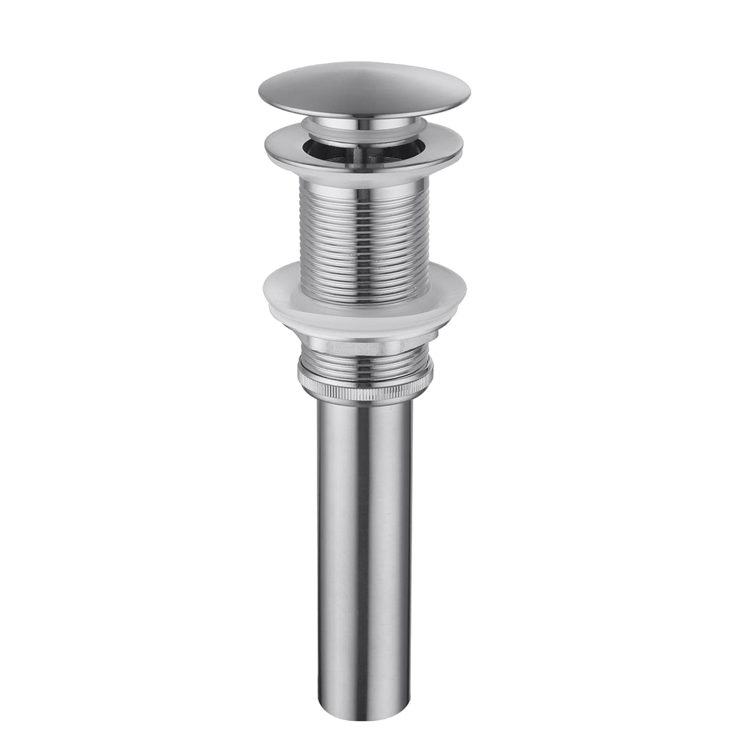 Bathroom Sink Single Handle Faucet with Pop-Up Drain (No Overflow)