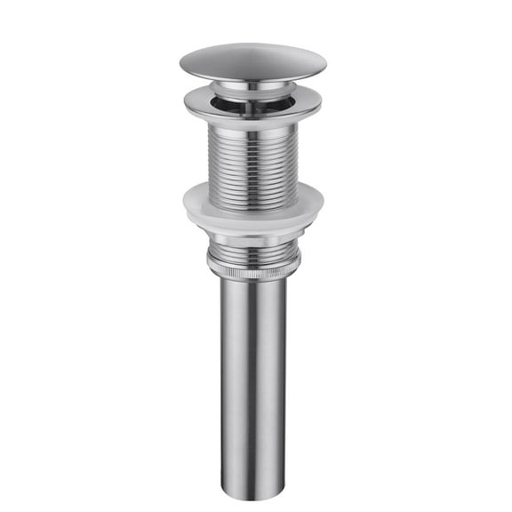 Bathroom Sink Drain without Overflow, Vessel Sink Lavatory Vanity Pop Up Drain Stopper, 304 Stainless Steel