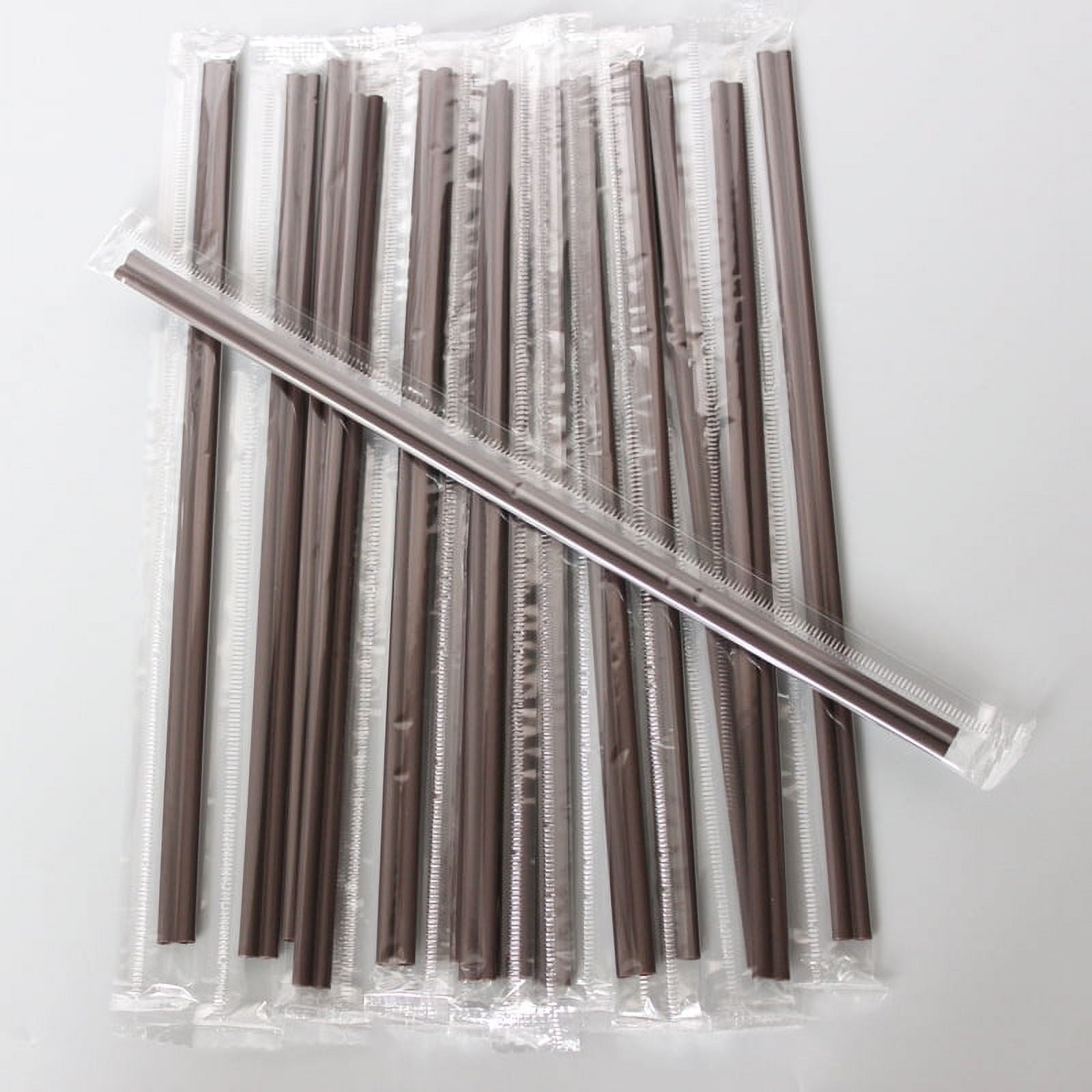 Disposable Coffee Straw Stir Sticks, 7 inches Sip Straw, 50 Pcs Coffee  Stirrers Individually Wrapped,Cocktail Straws & Stirrers by Casewin,Plastic