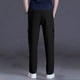 thumbnail image 5 of Amzcrzy Pantalones Clásicos Hombre Color Liso Cintura Elástica Cómodos Transpirables Elásticos Moda Informal Senderismo Pescar Correr Ejercicio Bolsillos Tallas S-3XL Negro, 5 of 8