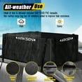 thumbnail image 2 of Arksen Extra-Wide 21 Cubic Feet Rooftop Cargo Carrier Bag Waterproof Heavy Duty Car Roof Rack Bag For Full-Size Cars, 4 Door Hook Straps, 8 Reinforced Straps & Anti-Slip Mat, 42" x 48" x 18", 2 of 7