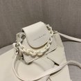 thumbnail image 3 of Bolsa Hit Color de hombro Mujer Cadena Mini Tote PU Crossbody (Blanco) Likrtyny Para Estrenar, 3 of 9
