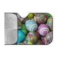 thumbnail image 2 of Kdxio Easter Egg1 Print Windshield Sun Shade, Foldable Sun Blocker for Car,Truck,SUV Automotive Interior Sun Protection,Reflective Shade for Front Windshield(Medium), 2 of 7