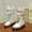 White, variant on RTKFRFLM Girls Leather Tall Boots Fashionable Lace-up Princess Knee High Boots White 4-4.5 Years
