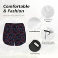 thumbnail image 6 of Lsque Sea Turtle Printed Women's Running Shorts with Liner Pockets,Elastic Quick Dry Workout Athletic Gym Yoga Shorts,Womens High Waist Shorts-X-Large, 6 of 9