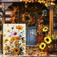 thumbnail image 2 of Fall Floral Garden Flag for Outside 12x18 Inch Double Sided Burlap Thanksgiving Colorful Flowers Outdoor Yard Flag Home Decorations, 2 of 6