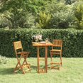 thumbnail image 1 of vidaXL 3 Piece Outdoor Bar Set Solid Wood Acacia, 1 of 5