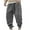 Gray, variant on Diufon Men's Casual Corduroy Pants Drawstring Waist Wide Leg Cropped Pant Fall Winter Warm Trousers with Pockets