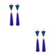 thumbnail image 4 of Sonducket 1 par de pendientes para mujer, pendientes largos con borlas, colgante geométrico para niña, pendientes bohemios con diamantes de Type1 NO1, 4 of 6