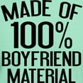 thumbnail image 3 of CafePress - Made Of 100% Boyfriend Material Dark T Shirt - Men's Classic Graphic Cotton T-Shirt, 3 of 4