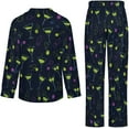 thumbnail image 6 of Top-kevin Women's Pajama Sets Martini Glasses Olives Long Sleeve Lounge Sets Pjs Sleepwear with Pockets, 6 of 6