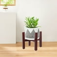 thumbnail image 6 of WEUVEB Flower Pot Holder Stands Wooden Flowerpot Stand Terracotta Red 1Set, 6 of 8