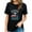 Black, variant on Only Two Defining Forces Die For Jesus Christ The Women's Fashionable Short Sleeve Shirt with Graphic Print - Graphic Tees