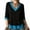 Blue Tops, variant on YGJTJYD Women's Color Block V Neck 3/4 Sleeve Top Relaxed Fit Casual Work Office Everyday Blouse