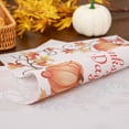 thumbnail image 7 of Thanksgiving Placemats Set of 4 Fall Place Mats Pumpkin Maple Leaves Table Mats Washable Non-Slip Heatproof Woven Placemats for Dining Table (17.7" X 11.8"), 7 of 7