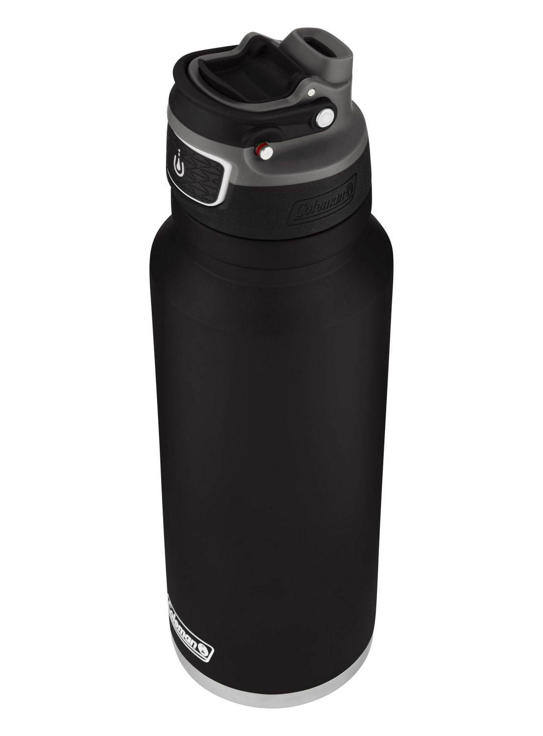 Coleman FreeFlow AUTOSEAL® 40oz Stainless Steel Water Bottle, Black, 40oz/1.2L, BPA Free