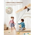 thumbnail image 5 of Besrey Kids Play Tent for Boy and Girl,Toddler Playhuose Tent for Indoor & Outdoor,Child Playhuose with Padded Mat and Lights,White, 5 of 10