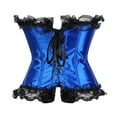 thumbnail image 3 of Grebrafan Gothic Corset Tops Women Wedding Bustiers Bride Blue 5XL, 3 of 5