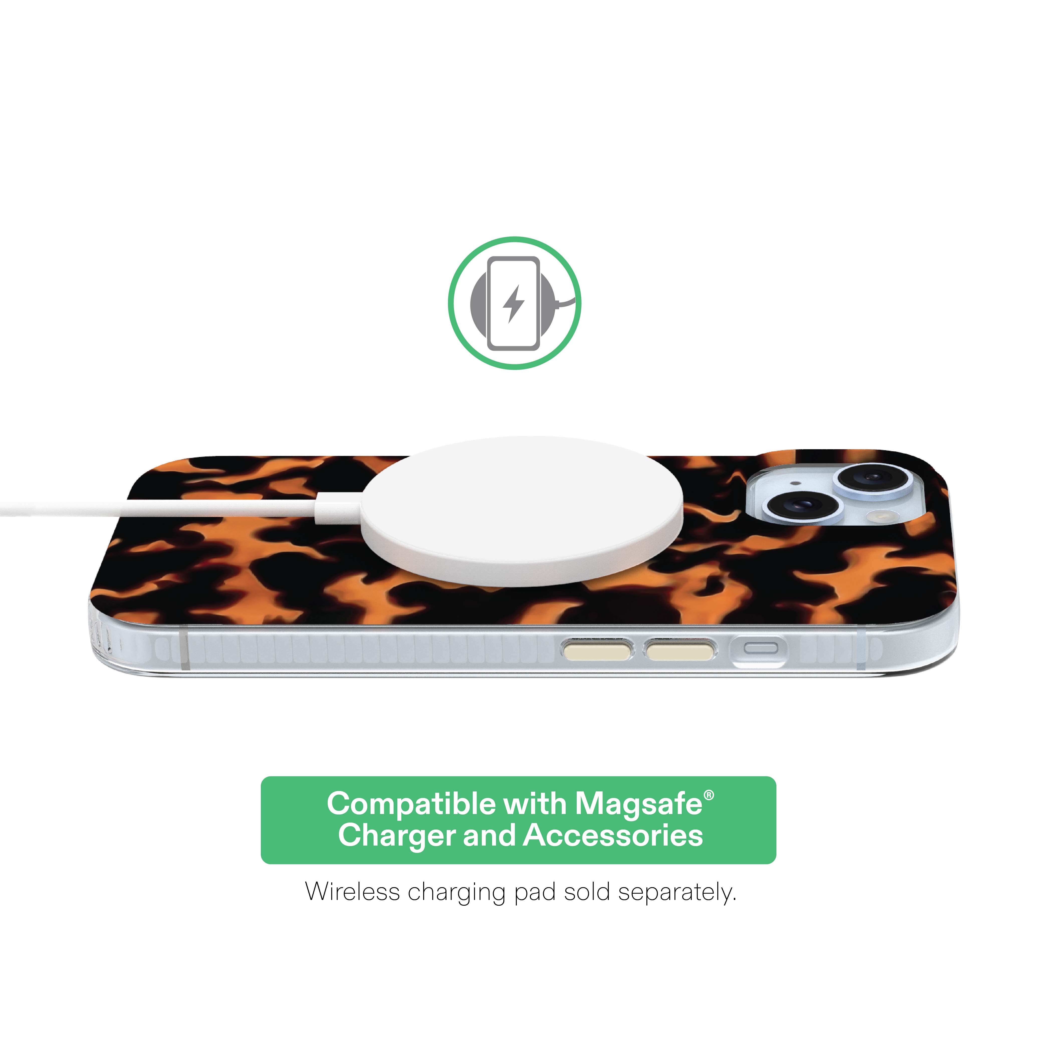 onn Phone Case for iPhone 17e / 16e / 15 / 14 / 13, MagSafe Compatible - Tortoise Shell