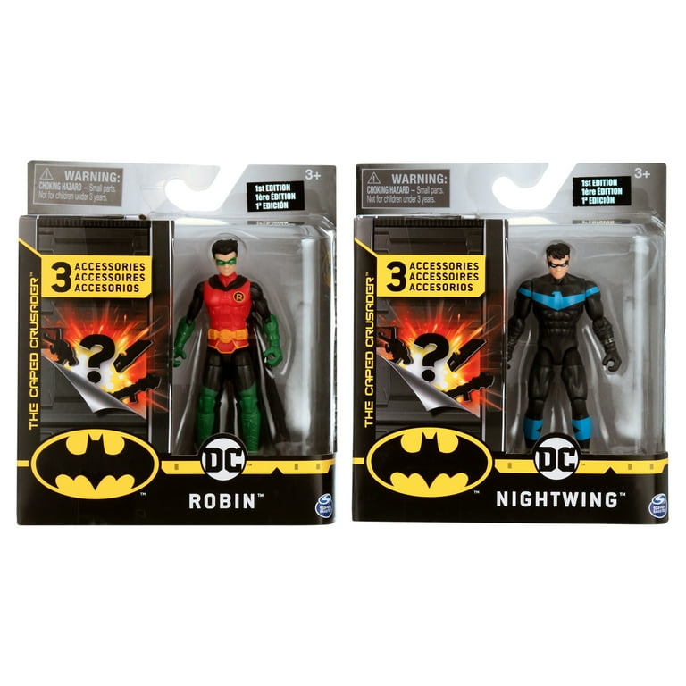 DC Comics Batman Set: 4-Inch Robin, Nightwing Figures with