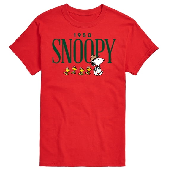 Peanuts - 1950's Camper Snoopy - Men's Short Sleeve Graphic T-Shirt