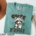 thumbnail image 5 of Cute But Feral Raccoon T-Shirt, Funny Wild Animal Graphic Tee, Sarcastic Vintage Shirt for Women, 5 of 7