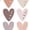 Dotted Hearts, variant on REGALWOVEN 64pcs Heart Shape Wall Stickers for Bedroom Living Room Decoration Girls Room Nursery Room Solid Hearts 11.8" x 8.9"