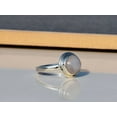 thumbnail image 2 of Heaven Crafts White Moonstone Ring 925 Sterling Silver Round Gemstone Ring For Women, 2 of 4