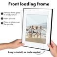 thumbnail image 5 of Americanflat 11x14 Front Loading Picture Frame with Shatter-Resistant Glass with 8x10 Mat 3 Pack Photo - Black, 5 of 7