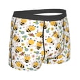 thumbnail image 4 of Uemuo Bee and Flowers Pattern Men's Boxer Briefs,Trunk Anti-Chafing,Comfortable, Durable, and Stylish Underwear-, 4 of 9