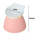 thumbnail image 2 of Ceramic Raised Cat Food Bowls Tilted Elevated Cat Food Bowl, Stress Free, Whisker Fatigue, Backflow Prevention, Dishwasher and Microwave Safe, Food and Water Bowls - type:style4, 2 of 6