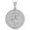 White Gold Finish, variant on Real Genuine 3.00 Cwt Moissanite Diamond Hip Hop Zodiac Astrology Birth Sign Lucky Virgo Maiden Horoscope 14K Gold Finish Pendant Charm Set