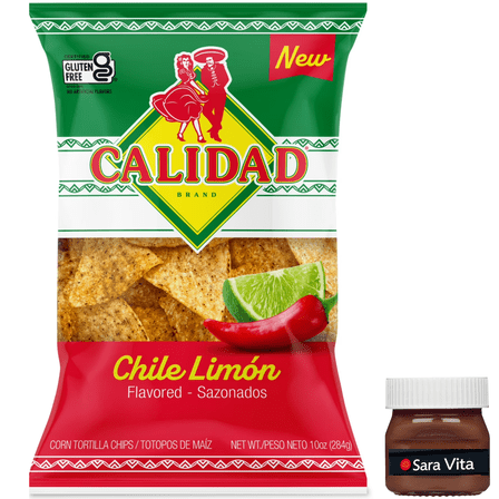 Calidad Chile Limon Tortilla Chips, 10 Ounce Bag