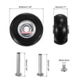 thumbnail image 2 of Unique Bargains Roues de Remplacement pour Bagages 40x18mm Kits de Réparation de Roues de Valise 2 Roulements en PU pour Sac de Chariot, Patin en Ligne, 2 of 5