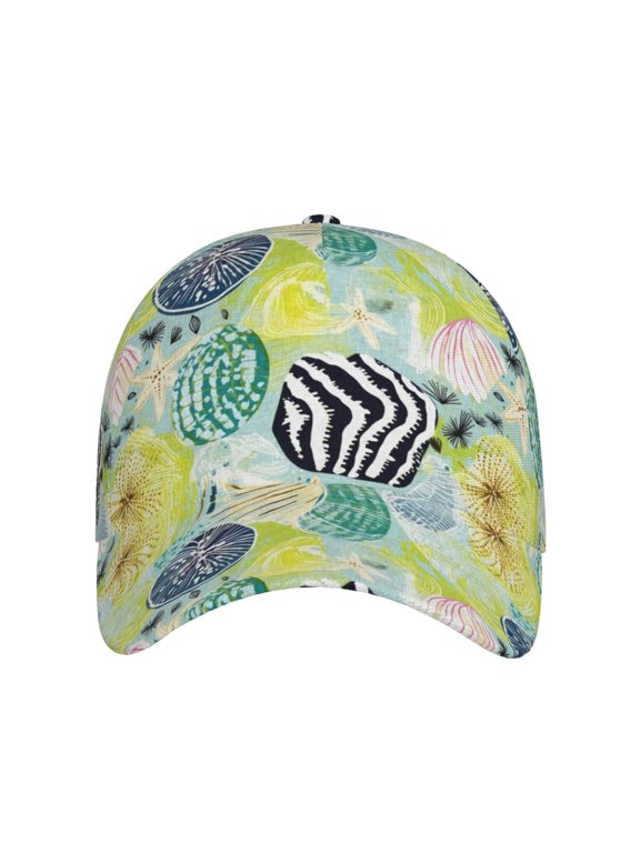 Shell Clam for Baseball Cap: Unisex, crafted from classic polyester twill fabric, featuring a soft unconstructed design