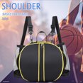 thumbnail image 5 of Bolsas De Baloncesto Bolsa de baloncesto de malla bolsa de baloncesto portátil para deportes al aire libre (negro), 5 of 5