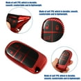 thumbnail image 3 of Unique Bargains TPU 3 Button Keyless Entry Remote Cover Fit for Dodge Challenger Carbon Fiber Pattern Red, 3 of 7