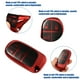 thumbnail image 3 of Funda remota Unique Bargains 3 botones Dodge Challenger Patrón de fibra de carbono Rojo, 3 of 7