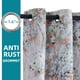 thumbnail image 3 of Cortinas MYSKY HOME Floral de 240 cm de longitud, 2 paneles, naranja/verde, 3 of 6