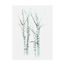 Trademark Fine Art 'Aquarelle Birches I' Canvas Art by Grace Popp