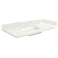 thumbnail image 1 of Transolid VT31.25x22-1KU-3A-A-W-4 31.25 in. D Quartz Vanity Top with 4 in. Centerset and Rectangular Undermount Sink, Milan White, 1 of 7