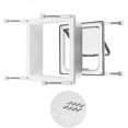 thumbnail image 4 of Cat Door Small Pet Entry And Exit Security Gate On Doors And Windows, 4 of 5