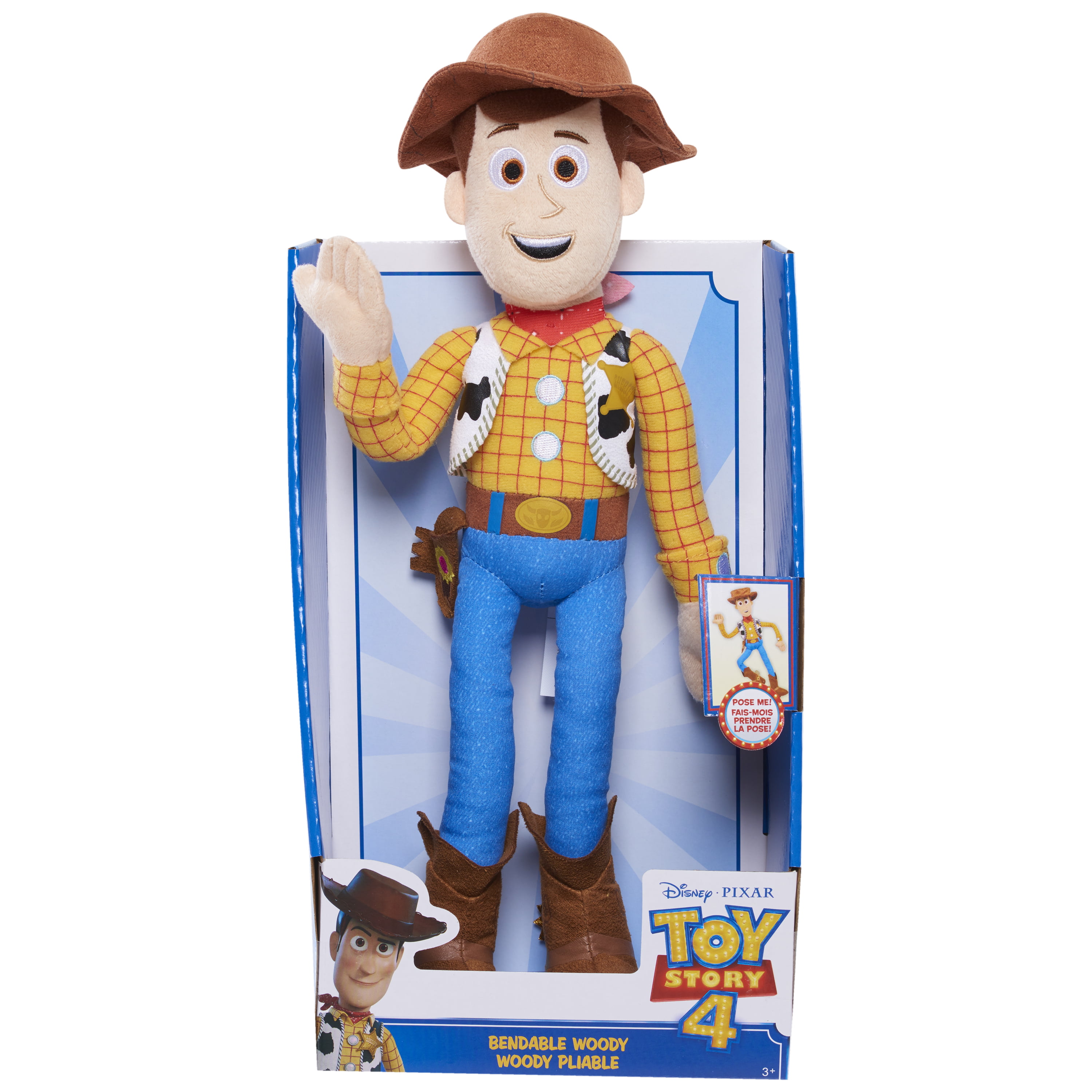Disney•Pixar's Toy Story 4 Bendable Plush -Woody - Walmart.com