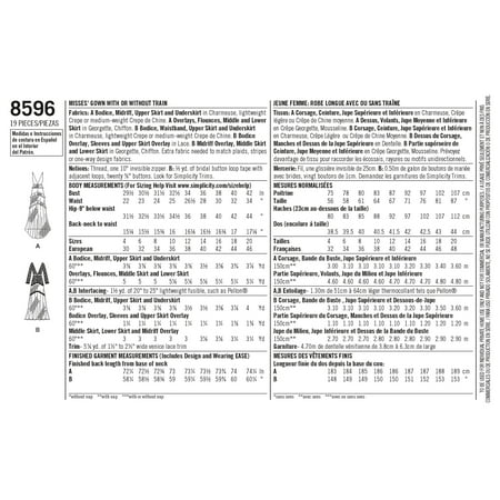 Civil War Ball Gown Pattern - Simplicity Misses' Size 12-20 Gown with Train Option Pattern, 1 Each