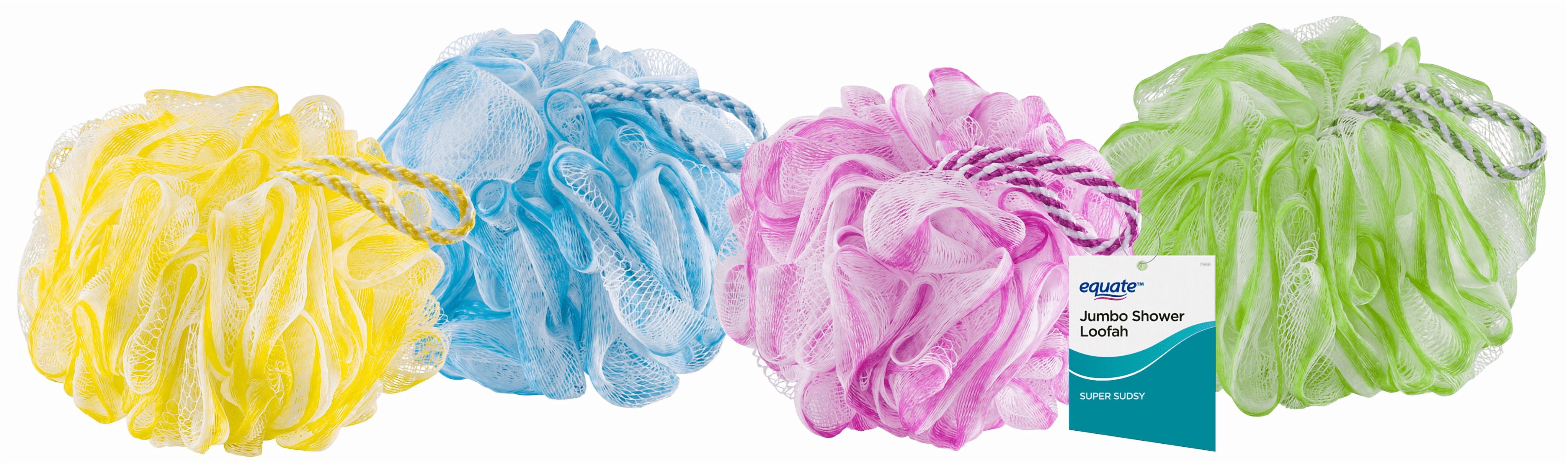 (3 pack) Equate Jumbo Size Body Sponge, Color May Vary